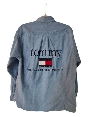 Vintage Tommy Hilfiger Chambray Jean Shirt Unisex